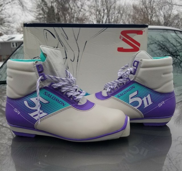 Salomon Retro Cross Country Ski Shoes BOOTS EU 41 US 8 80's Rs511 WOW
