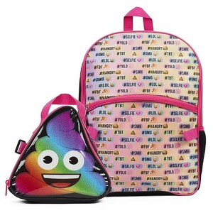 rainbow backpack and lunchbox