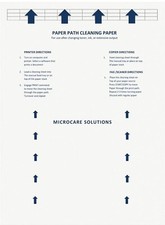 Laser Inkjet Printer Cleaning Sheet 8.5x11 10 Sheets