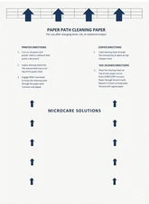Laser & Inkjet Printer Cleaning Sheet (8.5x11) 10 Sheets