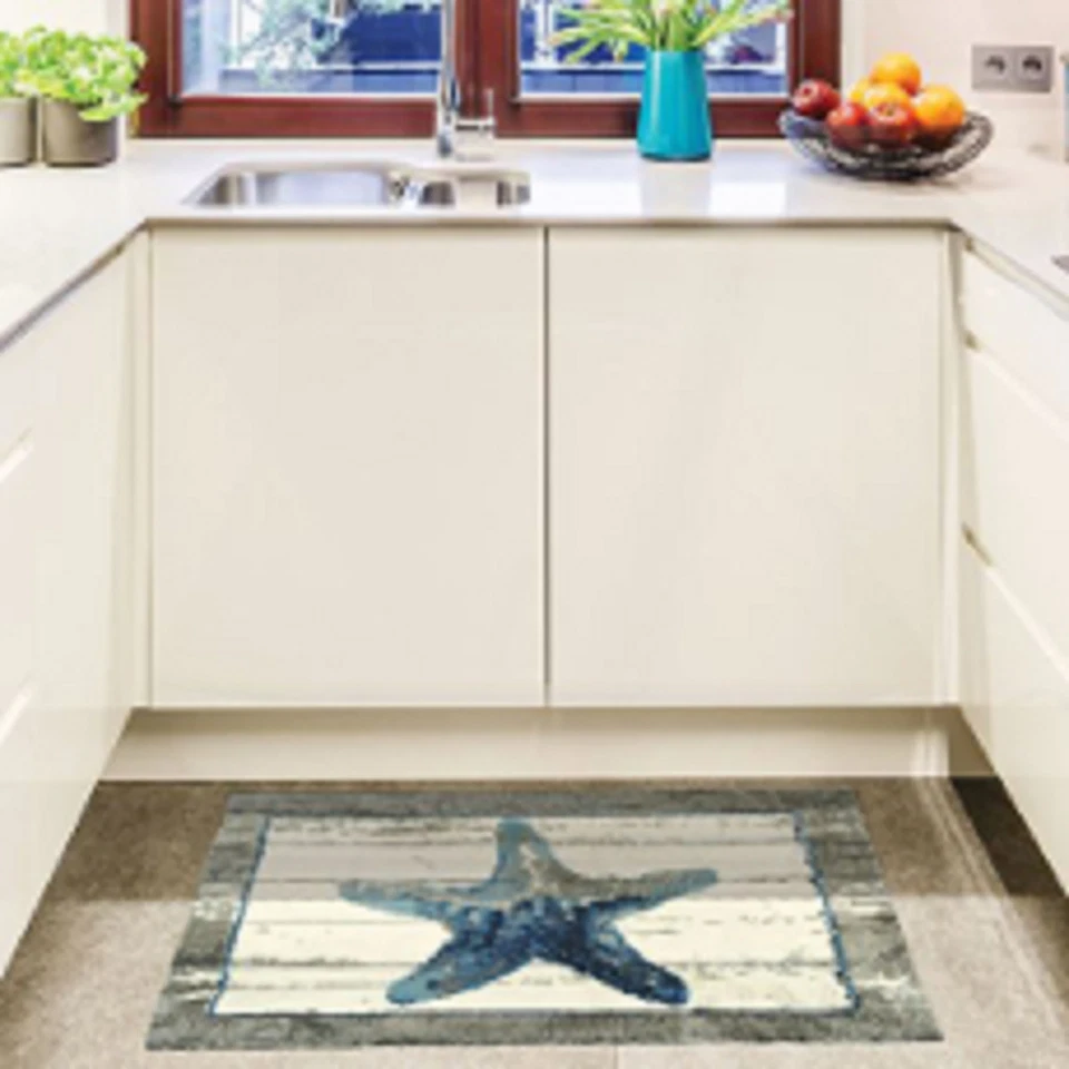 Driftwood Starfish  22 x 34 Indoor Lanie Loreth Accent Area Rug Mat Homefires - Image 2 of 2
