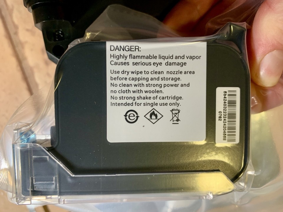 Handheld Inkjet Printer Date QR Code Barcode Printing Logo Label