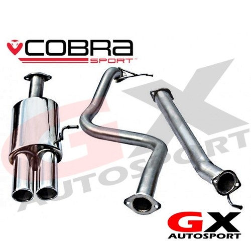 FD51 Cobra sport Ford Fiesta Mk7 ST180 & ST200 13> Cat Back Non res Twin Tail - Picture 1 of 12