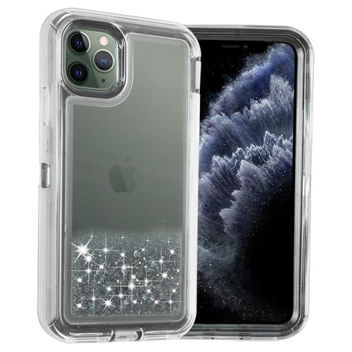 Custodia per iPhone 11 Pro 11 Pro Max carina glitter scintillio liquido fluente - Foto 3 di 20