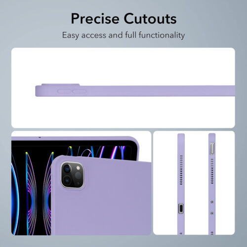 For iPad Mini 7.9" iPad 9.7" 10.2" Air 11 M2 Pro 11 M4 2024 Liquid Silicone Case - Picture 44 of 62