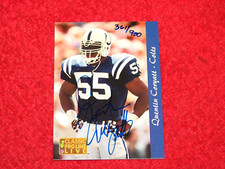 QUENTIN CORYATT INDIANAPOLIS COLTS 1993 PRO LINE LIVE AUTOGRAPHS 361/900 (FRC2)