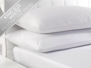 Pair Vinyl Pillow Covers King 21x36 Allergy Proof Stop Bed
