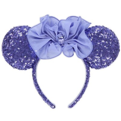 Tokyo Disney Resort Headband Ears Minnie Purple Sequin  display picture 1