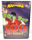 New Listing80's Pop 100 Hit Songs Karaoke Cd + Graphics Set Chartbuster Karaoke Esp467R