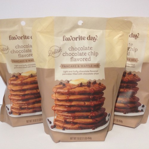 Favorite Day Chocolate Chip Pancake Waffle MIX Lot 3 - 16 oz NEW SEALED Brunch