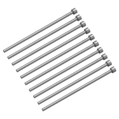 10stk gerade Auswerferstifte, 3,5 mm (0,14'')dmr, SKD61 Runde Spitze, 100 mm (4'')