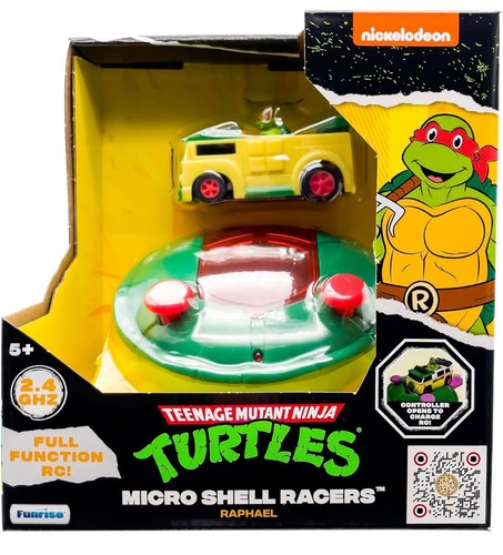 Teenage Mutant Ninja Turtles Spielzeug, Raphael Micro Shell Racer RC Fahrzeug, 2,4 G - Bild 3 von 5