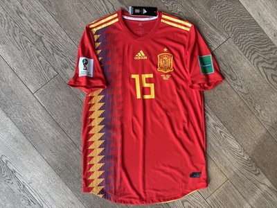 Sergio Ramos 15 Spanien Adidas-Trikot ClimaChill L mit Patches World Cup 2018
