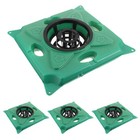 4 Sets Modular Floating Pond Planter Green Plastic Islands for Aquatic Plants