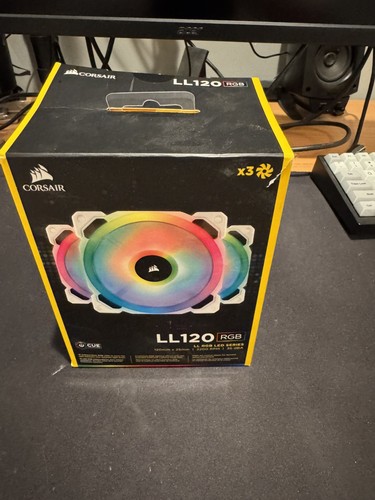 Corsair LL Series CO-9050092-WW LL120 RGB 120mm Podwójna pętla świetlna LED Wentylator obudowy