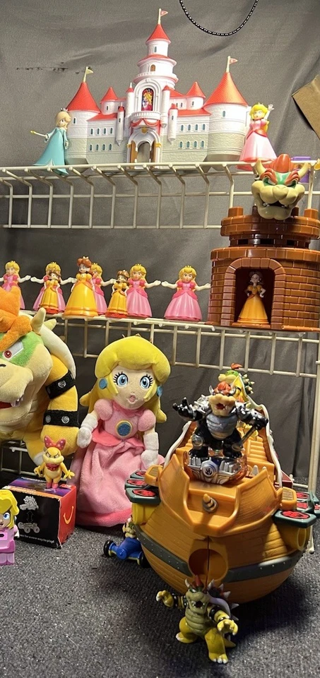 ENORME Lote Nintendo Bowser + Princess Peach 30 Figuras + 5 Conjuntos de Jogo Super Mario - Imagem 4 de 4
