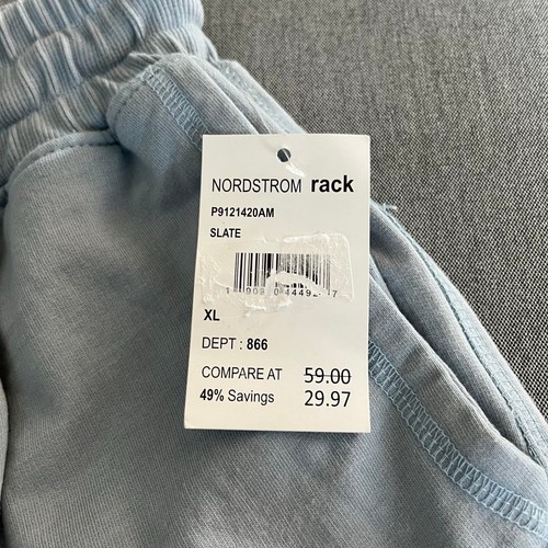 Sovereign Code Slate Light Blue Drawstring Casual Daily Sweat Shorts SM/XL NWT - Picture 10 of 13