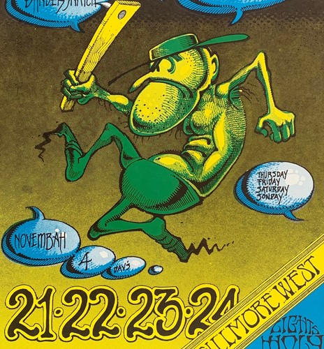 Poster concerto Moody Blues Fillmore West 1968 Rick Griffin Alton Kelley BG-146 - Foto 2 di 3