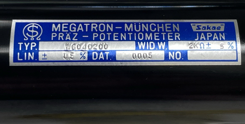 MEGATRON / Potentiometer / WG040200 - Picture 2 of 2
