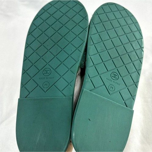 CHANEL Pharrell Limited Edition Marine Terry Slide Slippers Green M 85263428 - Picture 13 of 18