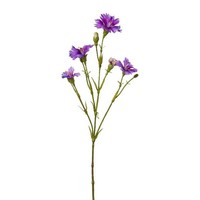 Artplants Kunst Zweig Kornblume Fravle, Lila, 60Cm