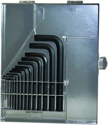 Bondhus 12339 - Set 18 Hex L-Wrenches Short (.028-5/8'') Metal Box - 1EA