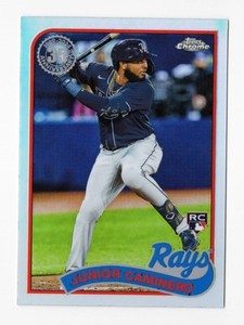 2024 Topps Chrome JUNIOR CAMINERO 1989 Insert 89CB-15 Rays Rookie Card RC