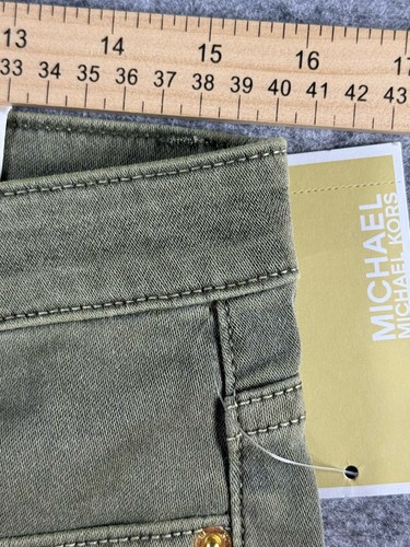 Michael Kors Izzy Skinny Jeans olivgrün Damengröße 10 NEU mit Etikett " - Bild 6 von 20