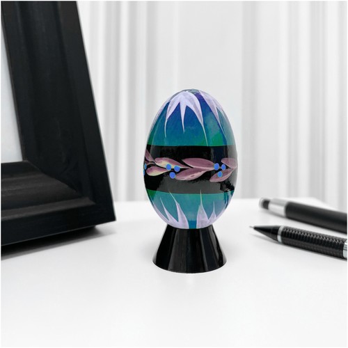 Plymor Black Acrylic Sphere Cone-Shaped Display Holder Stand, 0.75" H x 1.25" W - Picture 4 of 5