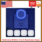 Blue Night Lights Plug in to Wall,4 Packs Dimmable Night Light with Auto Dusk to