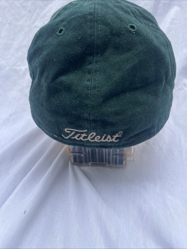 New Era Titleist FJ Fitted Hat Size 7 1/2 Embroidered Golf Vintage USA Dry Clean - Picture 4 of 7