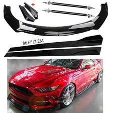 For Ford Mustang Front Rear Bumper Lip Spoiler Body Kit Splitter Side Skirt US