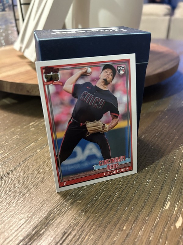 Chase Burns Rookie #T91-73 Cincinnati Reds MLB Baseball Card Topps 2025