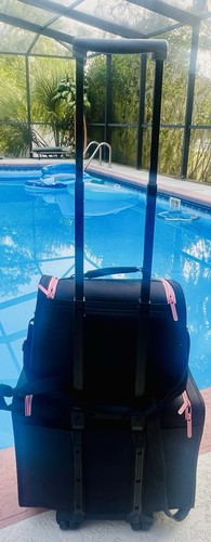 Mary Kay Consultant 2-teiliges schwarz/pink Rollgepäck/Inventartasche Set - Bild 15 von 16