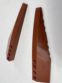 Lego Star Wars Reddish Brown Wedge 12x3 42061 42060 Pair Left Right 7260 7752