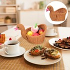 Shape Woven Basket Tabletop Fruit Basket plastic woven baskets