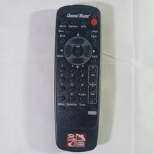 Original Channel Master TV Converter Box Remote Control  Black EUC Tested-Works