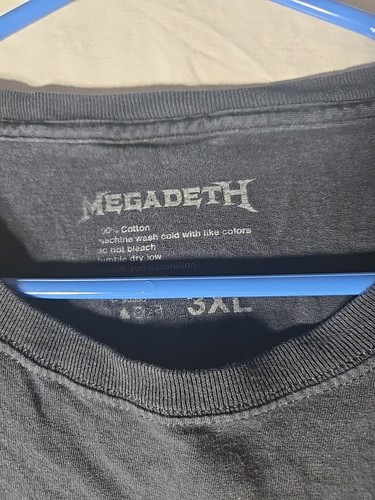 Megadeth T-shirt 3XL Black Heavy Metal Rust Vintage Tour Thrash - Picture 3 of 6