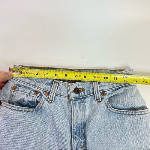 Levis 550 Vintage Denim Jeans Size 5 Relaxed Fit 1995 Light Wash Medium USA - Picture 6 of 9