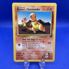 Blaine's Charmander 60/132 Gym Challenge Regular NM clean!!!