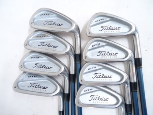 Titleist DTR Oversize Iron Set 8pcs 4-PW-SW MG-350i Graphite Shaft Flex R - Picture 1 of 6