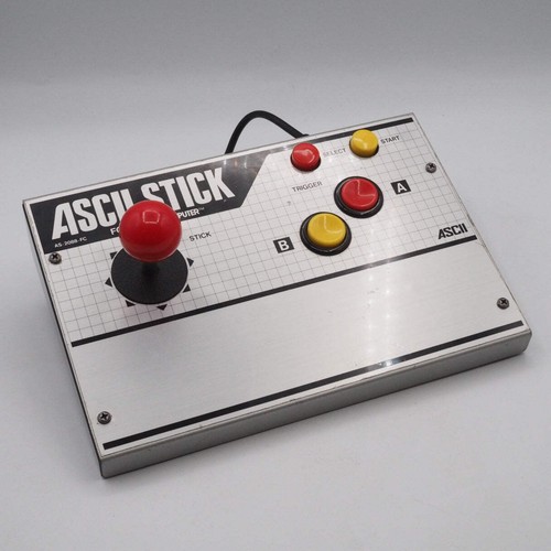 ASCII STICK Controller AS-2088-FC Tested For Nintendo Famicom FC Sliver No Box - Picture 1 of 17