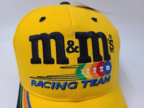 Vintage Ken Schrader #36 M&Ms Racing Team Adjustable Hat Cap Kenny NASCAR Yellow - Picture 4 of 11