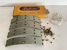 Singer Roadster & Jowett Javelin, Front & Rear Brake Linings with Rivets, NOS.