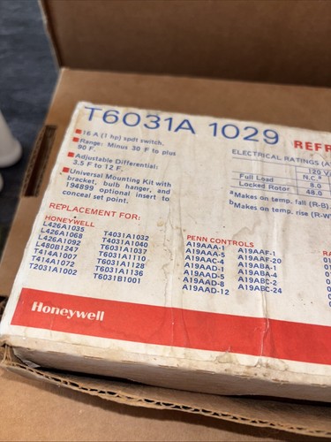 Honeywell Tradeline T6031A 1029 Kältetemperaturregler T6031A1029 - Bild 3 von 10