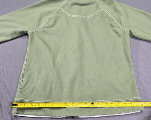 Ann Kline Sports Damen Full Zip Sweatshirt oliv/weiß gestreift Größe - Bild 17 von 17