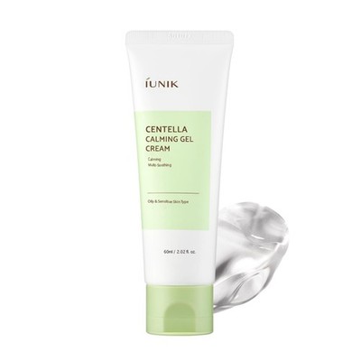 IUNIK Centella Calming Gel Cream - Centella & Tea Tree Non-Comedogenic Lightweig