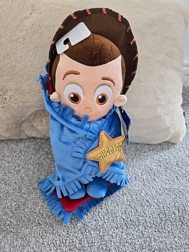Disney Babies Woody Sheriff Soft Toy Plush Blankie Toy Story