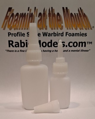 EMPTY GLUE BOTTLES for CA and other liquids, Pick size and 2 types of nozzles!