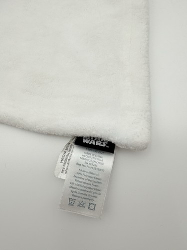 Star Wars Lovey Blanket R2 D2 Droid Robot Galaxys Edge YOU R 2 COOL White Blue - Picture 7 of 9